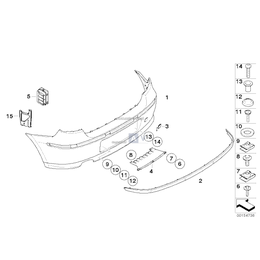 Listwa ochronna tylna - 51127166606