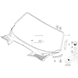 Osłona wlotu powietrza prawa - 51718241564