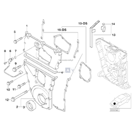 Uszczelki pokrywy rozrządu BMW E36 316is M44 - 11141247429