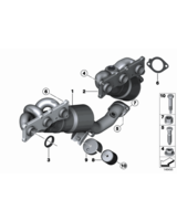 AT-Kolektor wydech. z katalizatorem - 18407646697