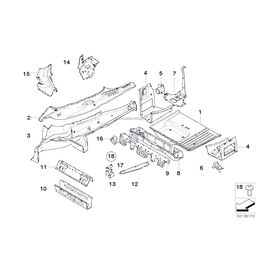 Podłoga bagażnika, prawa - 41003449736