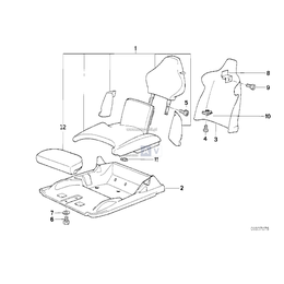 Element piankowy fotela - 52102210999