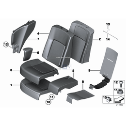 Element piankowy fotela komfort. lew. - 52209182478