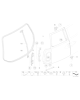 Osłona zawiasu Splitdoor gruntow. prawa - 41542757542