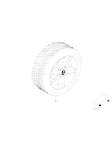 Koło zimowe kpl., alu., Opona Michelin Pilot Alpin A2 - 36110304597