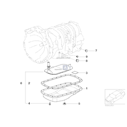 Filtr automatycznej skrzyni biegów BMW X5 3,0d 3,0i - 24117557069