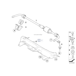 Łącznik stabilizatora tylnego - 33556771937