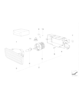 Lampa przeciwmgłowa, żółta lewa - 63178357709