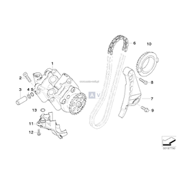 Koło łańcuchowe pompy oleju - 11418520232