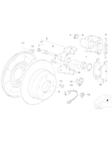 Tarcza hamulcowa tył BMW E36 Compact 316i 318ti 318tds 323ti - 34216758553