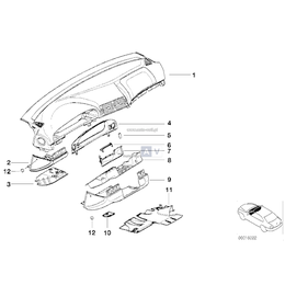 Schowek w tabl. przyrz., dół z lewej - 51458253403
