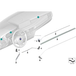 Światłowód wnętrza lewy BMW F15 F16 F85 F86 M X5 X6 - 63319289942