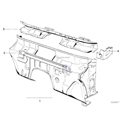 Panel nagrzewnicy lewy - 41131876045