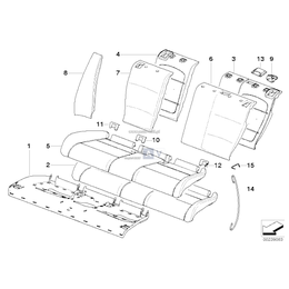 Osłona Isofix, środkowa - 52207027878