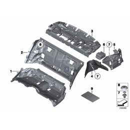Izol. dźwięk. śc. dział. bagaż., górna - 51489113813