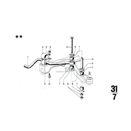 Kabłąk mocujący stabilizator - 31351118390