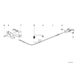 Mechanizm otwierania linka pokrywy silnika BMW E30 316 318 320 323 325 324 - 51231884281