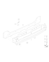 Wspornik zderzaka tylnego - 51127057403