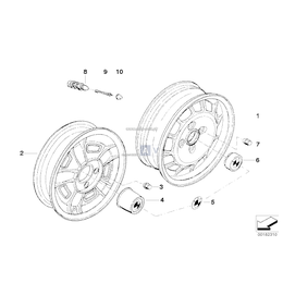 Obręcz koła aluminiowa - 36111107915