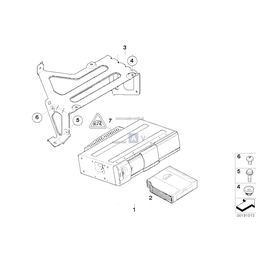 Magazynek CD BMW 6 CD Changer AI - 65128364931