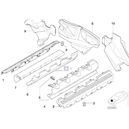 Osłona tylna środkowa - 11147785616