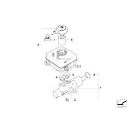 Pompa hamulcowa BMW E60 E61 E63 E64 F01 F02 F07 - 34336786586