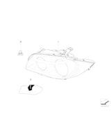 Reflektor lewy - 63117249649