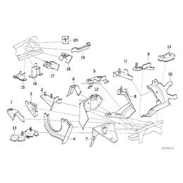 Uchwyt wspomag. siły hamowania, przedni - 41148147939