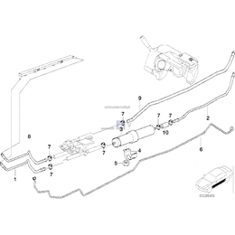 Przewód powrotny paliwa - 16121183100