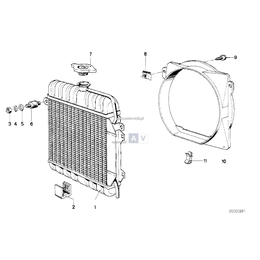 Dla samochodów z Klimatyzacja, Radiator - 17111114576