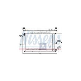 CHŁODNICA BMW 5 E60-E61 (03-), BMW 7 E65-E66-E67-E68 (01-)