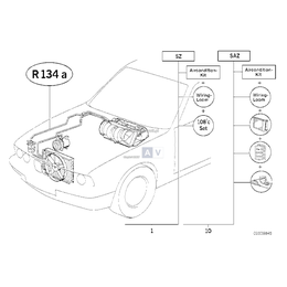 Wiązka przewodów elektr. klimatyzacji - 61128355163