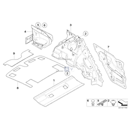 Izolacja dźwiękowa drzwi tylnych praw. - 51487355616