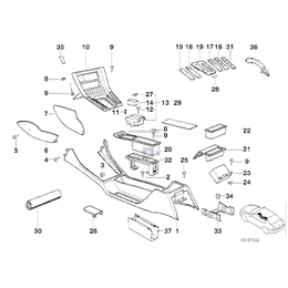 Osłona dźwigni sterującej Steptronic - 51168221522