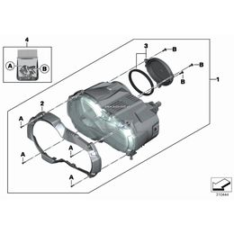 Pokrywka reflektora - 63128526011