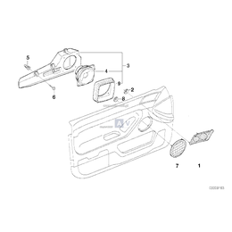 Głośnik tonów wysokich stereo prawy - 65138352694