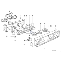 Włącznik ogrzewania szyby tylnej - 64111390697