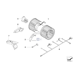 Uchwyt silnika nastawczego - 64116979467