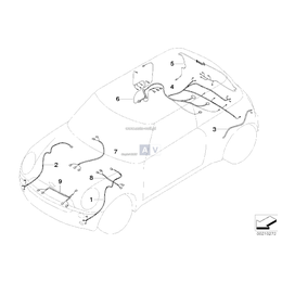 Kabel napr. autom. skrzyni biegów KKB - 61119198516