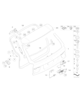 Siłownik pneumatyczny pokrywy bagażnika - 51247294199