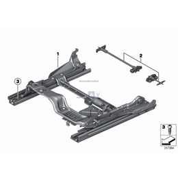 Szyna fotela prawa - 52107309662