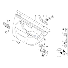 Tapicerka drzwi tylna prawa - 51427140110