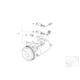 Kompresor klimatyzacji BMW E38 E39 E46 728 520 523 525 530 320 323 325 328 330 M3 - 64526910458