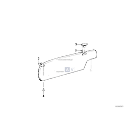 Osłona przeciwsłoneczna prawa - 51161867622