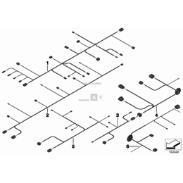 Kpl. kabli reg. skośn. ustaw. tylnej osi - 61129241282