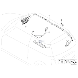 Poduszka powietrzna ochrony głowy lewa - 72127134077