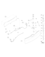 Mechanizm soft close, pokrywa tylna - 51247233909