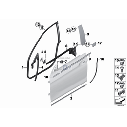 Osłona słupka B drzwi, prz. prawe - 51337275300