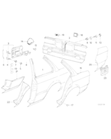 Element błotnika tylnego prawego - 41351961528