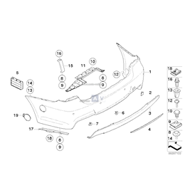 Kpl. zderzaka z tyłu - 51127892139